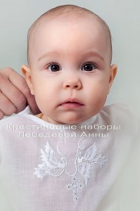 Крестильная рубашка Голуби
