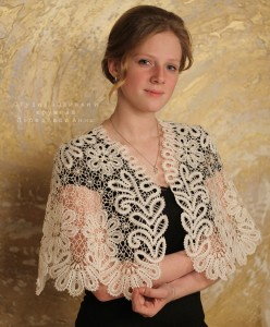Пелерина "Полянка" Вологодские кружева.