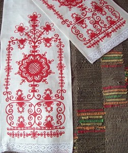 Рушник лён  Древо жизни 1808