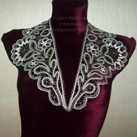 Воротник Подсолнухи Елецкое кружево