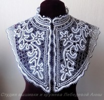 Оплечье Крыжовник Вятское кружево
